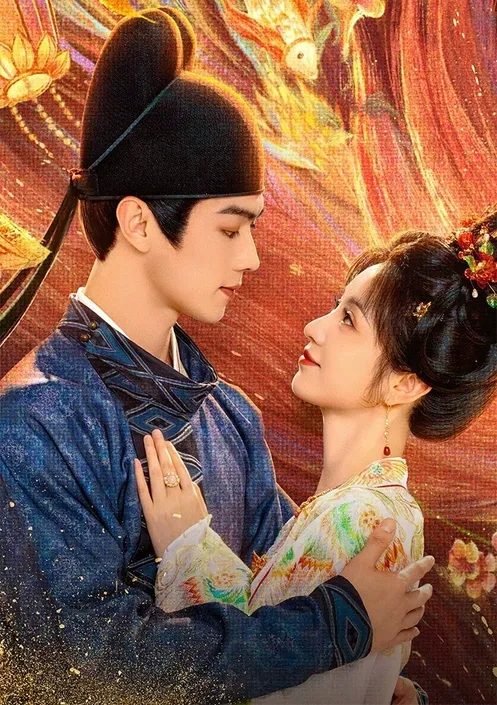 男性と女性が抱き合うロマンチックなイラスト。